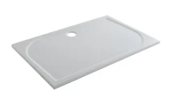 Receveur de douche extra-plat l.90 x L.120 cm blanc anti dérapant, GoodHome Limski