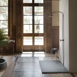 Receveur de douche extraplat gris foncé 90x160 cm Shile - POALGI