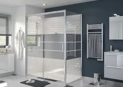 Receveur de douche extra-plat l.90 x L.160 cm blanc anti dérapant, GoodHome Limski