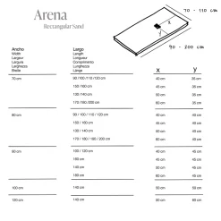 Receveur de douche extraplat blanc 70x140 cm Arena - POALGI