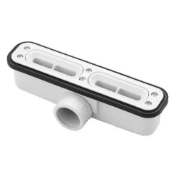 Receveur de Douche Extraplat 140x90cm Blanc - Résine Minérale - Antidérapant - Effet Ardoise - Bonde Incluse - LAVABERG