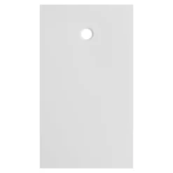 Receveur de douche extra-plat l.80 x L.140 cm blanc anti dérapant, GoodHome Leira