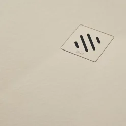 Receveur de Douche Extraplat 80x180cm Beige - Résine Minérale - Antidérapant - Effet Pierre Naturelle - RÉSIGRÈS.