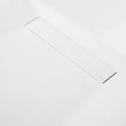 Receveur de Douche Extraplat 70X140cm Blanc - Résine Minérale - Antidérapant - Effet Pierre Naturelle - RÉSIGRÈS.