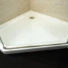 Receveur de douche pentagonal - 90x90cm et système d'évacuation