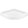 Receveur de douche quart de cercle à poser 80 x 80 cm, Dommel
