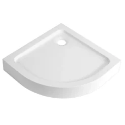 Receveur de douche quart de cercle à poser 80 x 80 cm, Dommel