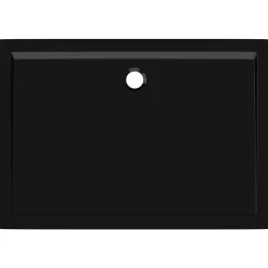 Receveur de douche rectangulaire ABS Noir 70x100 cm vidaXL