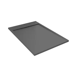 Receveur de douche rectangulaire en béton, 120 x 80 cm, anthracite, Homesight