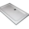 Receveur de douche rectangulaire surbaissé en Abs avec bonde inclus H. 5 cm - 80 x 140