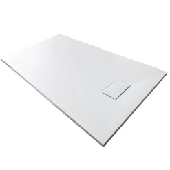 Receveur de douche rectangulaire 80x100cm en SMC - 3,7cm de hauteur - sans système d'évacutation