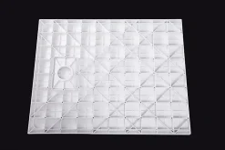 Receveur de douche rectangulaire 80x100cm en SMC - 3,7cm de hauteur - sans système d'évacutation