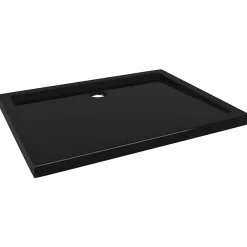 Receveur de douche rectangulaire ABS Noir 70x90 cm vidaXL