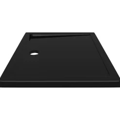Receveur de douche rectangulaire ABS Noir 70x90 cm vidaXL