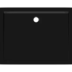 Receveur de douche rectangulaire ABS Noir 70x90 cm vidaXL