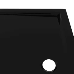Receveur de douche rectangulaire ABS Noir 70x90 cm vidaXL