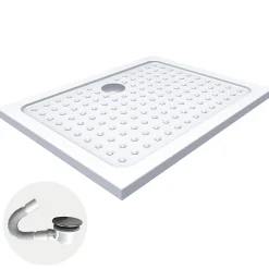 Receveur de douche SANA + bonde 90 x 120 cm blanc - Saniverre