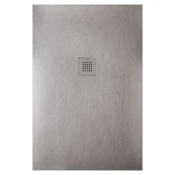 Receveur de douche STRATO extra plat, Gris - 110 x 80 cm - Résistant et Facile à installer - Salle de bain - Douche