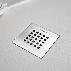 Receveur de douche STRATO extra plat, Gris - 110 x 80 cm - Résistant et Facile à installer - Salle de bain - Douche