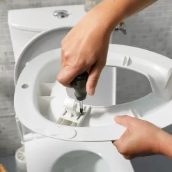 Reducteur Abattant WC GoodHome Yalu blanc