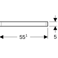 Réhausse 5 cm habillage blanc Lineo Geberit