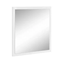 Rino Mirror, Miroir de salle de bain, 100% Made in Italy, 60x2h60 cm, Blanc brillant