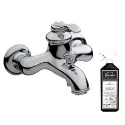 Robinet baignoire retro JACOB DELAFON Fairfax + nettoyant briochin