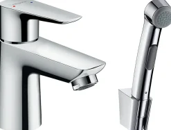 Robinet bidet avec douchette HANSGROHE Talis E + bonde Push-Open Chromé
