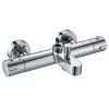 Robinet colonne sortie bain (robinet seul) thermostatique finition BUS chrome poli en laiton Kibath