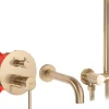 Robinet de baignoire REA Lungo Gold Brush + box