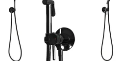 Robinet de bidet encastré REA Lungo loop black metallic