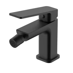Robinet de bidet monocommande CHE avec finition noir mat en laiton Kibath