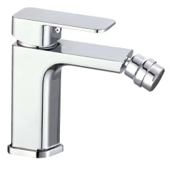 Robinet de bidet monocommande CHE avec finition chromée polie en laiton Kibath