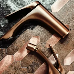 Robinet De Bidet Rea Avalon Brush Copper
