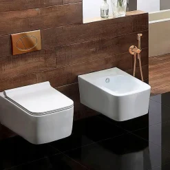 Robinet De Bidet Rea Loop Lungo Brush Copper