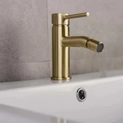 Robinet De Bidet Rea Lungo Brush Gold