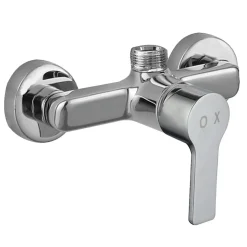 Robinet de douche monocommande PIN avec finition chromée brillante en laiton Kibath