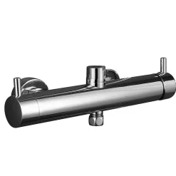 Robinet de douche monocommande TOR avec finition chromée brillante en laiton Kibath