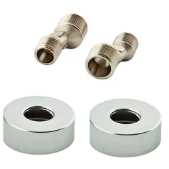 Robinet de douche monocommande DUA avec finition chromée brillante en laiton Kibath