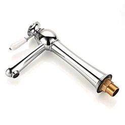 Robinet de lavabo à poignée unique, finition en chrome