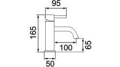 Robinet De Lavabo Calani Nexos Low Black
