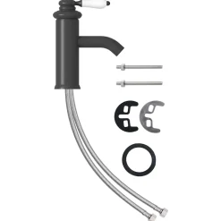 Robinet de lavabo de salle de gris Helloshop26
