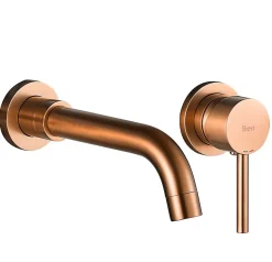 Robinet de lavabo encastré REA Lungo Long brushed copper + box
