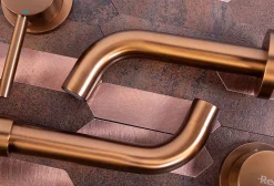 Robinet de lavabo encastré REA Lungo Long brushed copper + box