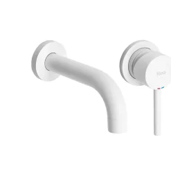 Robinet de lavabo encastré REA Lungo white mat + box