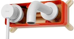 Robinet de lavabo encastré REA Lungo white mat + box