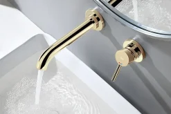 Robinet de lavabo encastré REA LUNGO GOLD