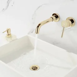 Robinet de lavabo encastré REA LUNGO GOLD
