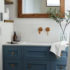 Robinet de lavabo encastré REA Lungo brushed copper + box