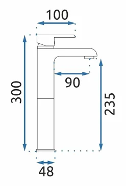 Robinet de lavabo REA Bloom black gold high